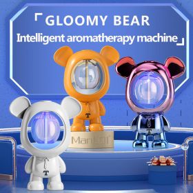 New Creative Design Bear Aromatherapy Machine Timing Smart Spray Aromatherapy Machine Home Aromatherapy Machine Bathroom Deodorant Air Purification Di (Color: White, fragrance: I)