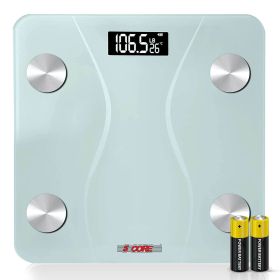 5 Core Digital Scale for Body Weight; Precision Bathroom Weighing Bath Scale; Step-On Technology; High Capacity - 400 lbs. Large Display; Batteries In (Material Type: )